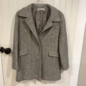 Julia Klein wool button up coat